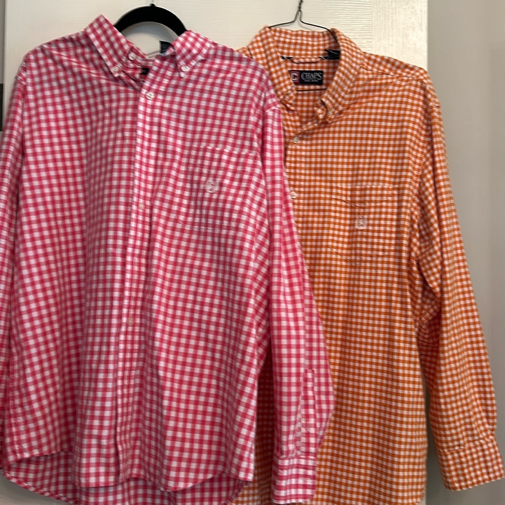 Pair of Men’s Size XL Chaps button downs